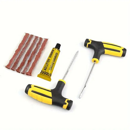 Car Tyre Repair Kit with Durable Strips & Super Glue Habicare