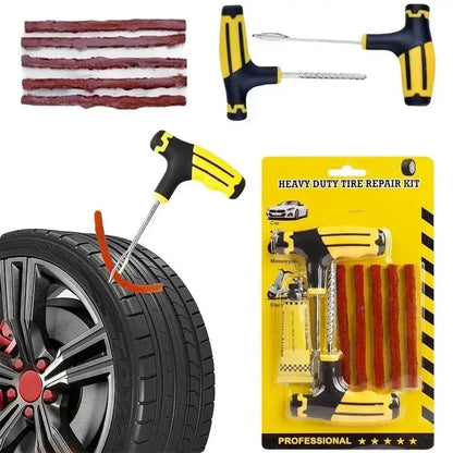 Car Tyre Repair Kit with Durable Strips & Super Glue Habicare