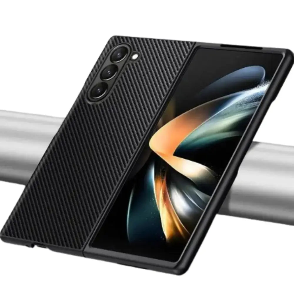 Carbon Fiber & Leather Case for Samsung Galaxy Z Fold 6/5/4/3 Habicare