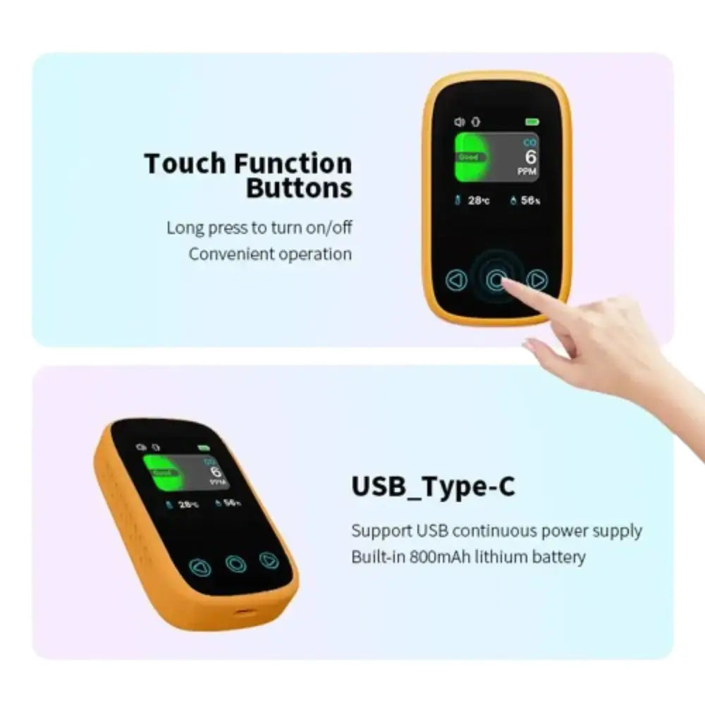 Carbon Monoxide Detector & Air Quality Monitor Habicare
