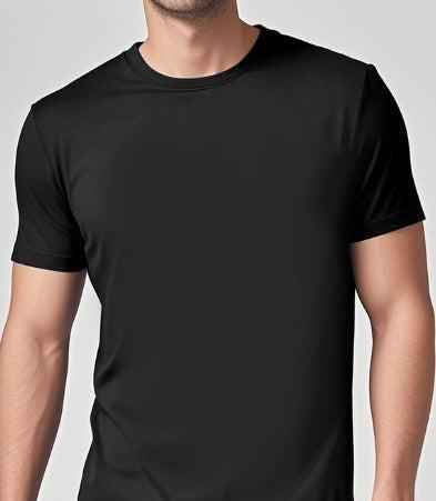 Solid Casual Short-Sleeve Crewneck T-Shirt