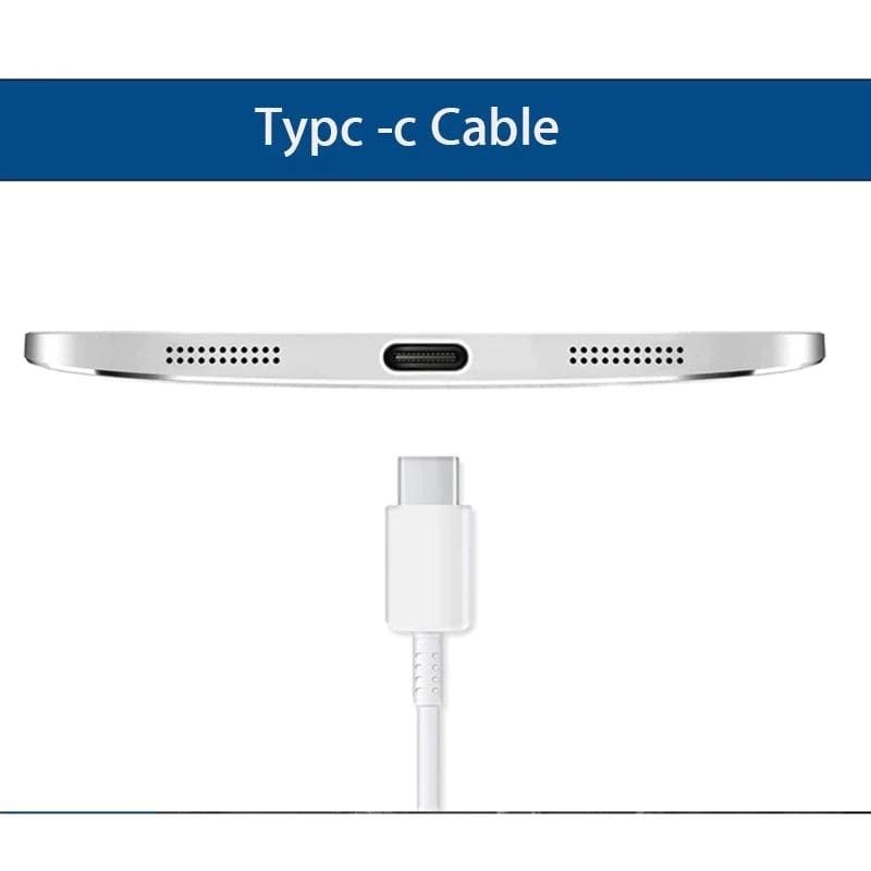 White 2m USB Type C charger cable for Samsung devices by 9eight5, suitable for fast charging and data transfer.