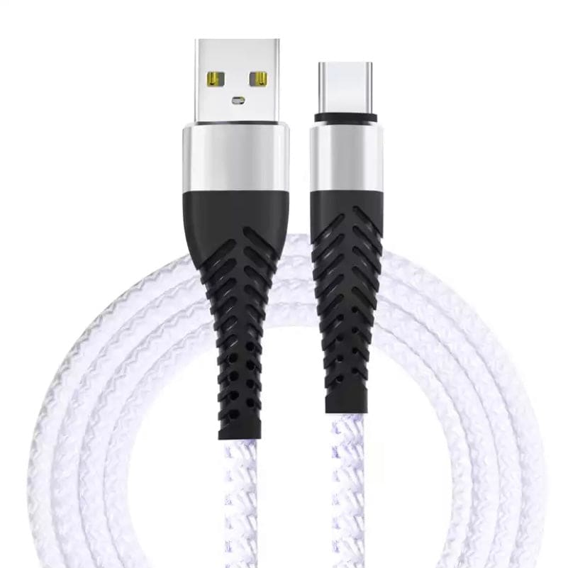 9eight5 Samsung Type C charger cable for phones and tablets, 2 meters long, durable and compatible with Samsung devices.