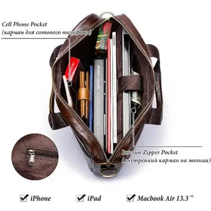 Classic Leather Office Bag Habicare