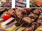 5 x BBQ Skewer Kabob Kabab Plain Medium Classic Flat wooden handle 59CM length dealonline.co.nz