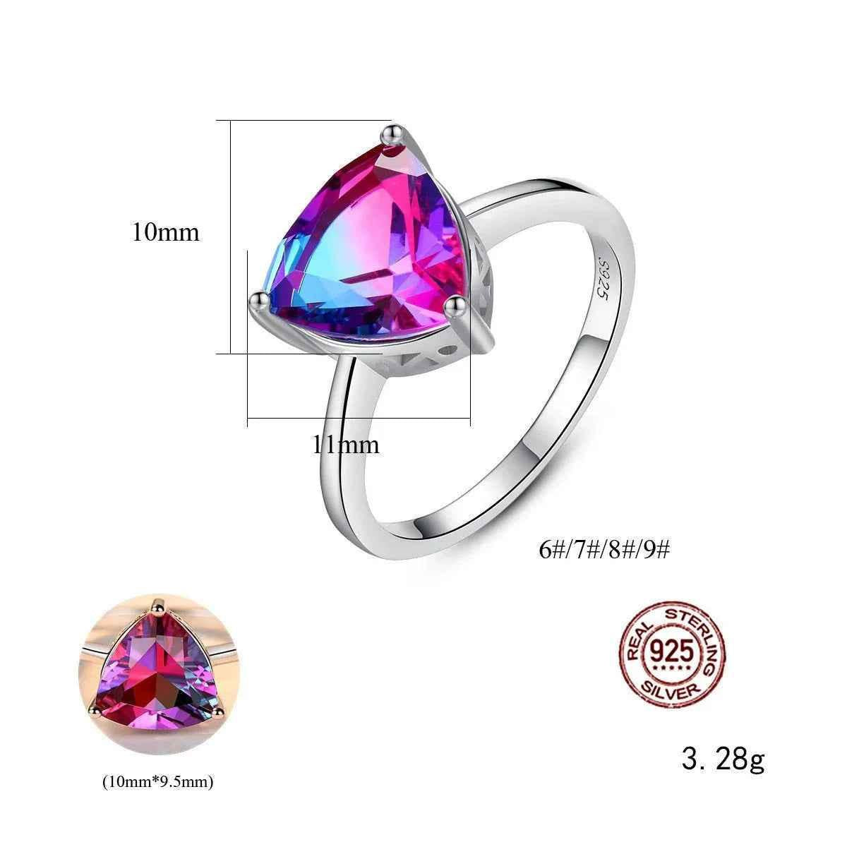 Colorful Gemstone Fashion Ring