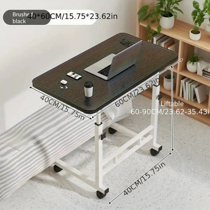 Compact Adjustable Bedside Work Desk with a 4-Wheel Mobile Design Habicare
