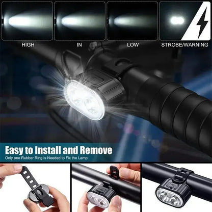 Bicycle Light Set (Front & Rear) Habicare