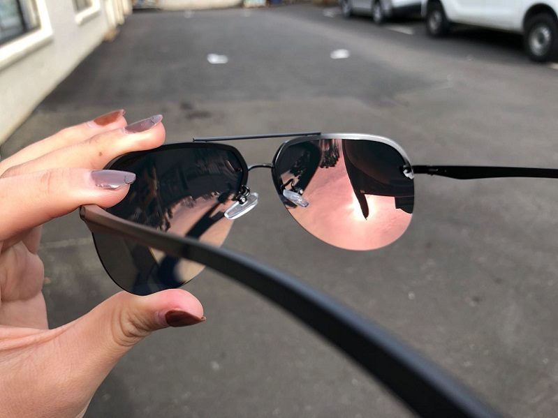 Orange -  Mirror Lens HD Polarized Lens Sunglasses Anti-Blue Ray Hydrophobic dealonline.co.nz