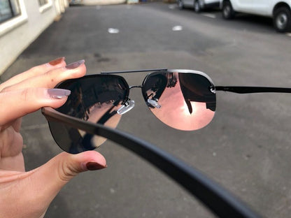 Orange -  Mirror Lens HD Polarized Lens Sunglasses Anti-Blue Ray Hydrophobic dealonline.co.nz