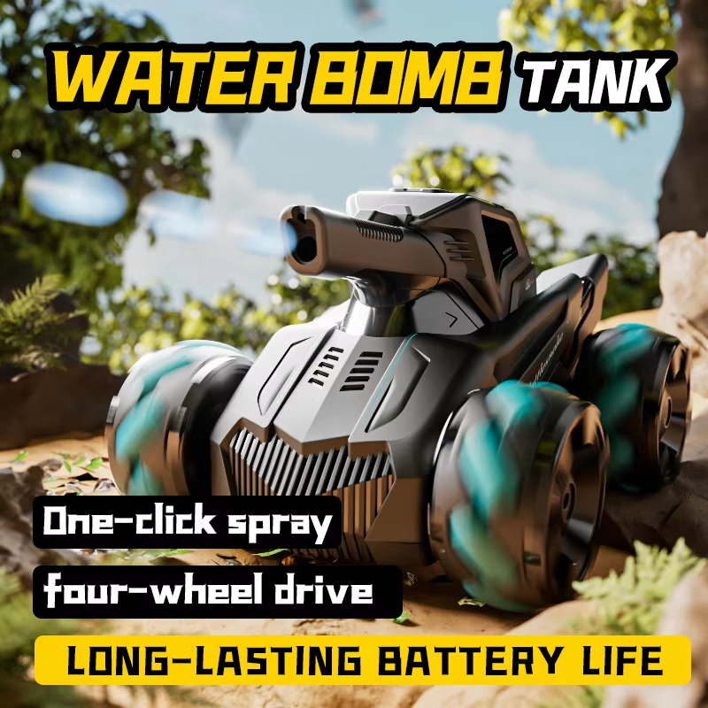 RC Car 4WD 2.4G Wireless Gesture Sensing RC Tank Water Bomb Spray Stunt dealonline.co.nz