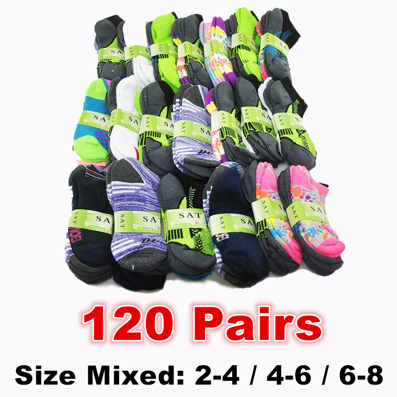 Bulk Sale Kids' Cushion Socks 120 Pairs Mixed Sizes dealonline.co.nz