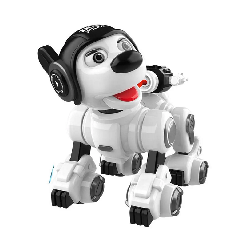 Dealonlinenz RC Smart Dog Patrol Robot Toy with dance, sing, and shooting features, designed for interactive fun and entertainment.