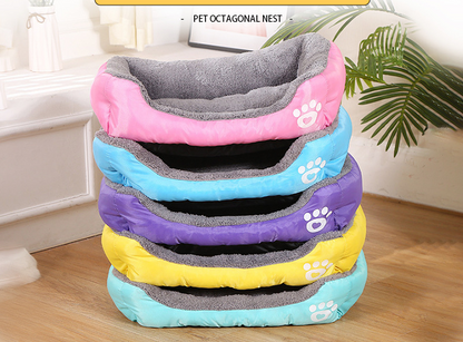 Colourful Calming Dog Bed Warming Washable M 54cm