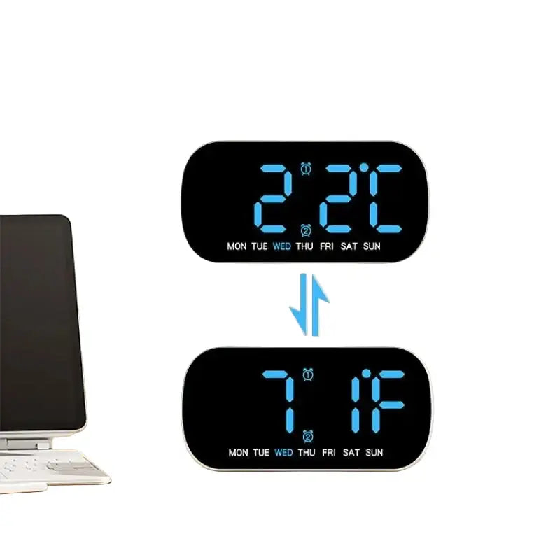 Digital Alarm Clock – USB Powered LED (different colours available) Habicare