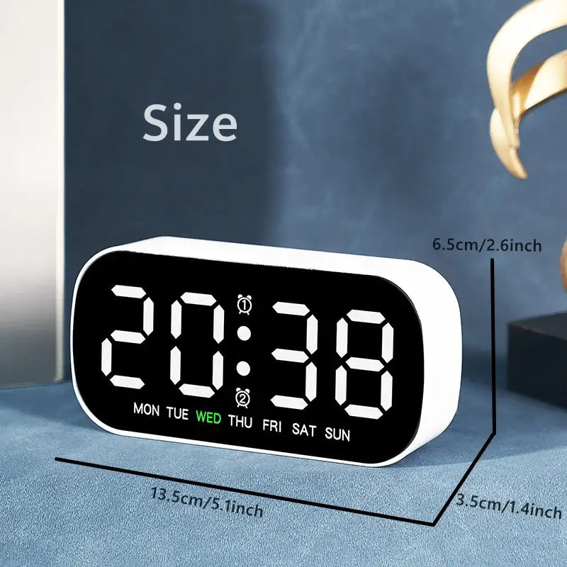 Digital Alarm Clock – USB Powered LED (different colours available) Habicare
