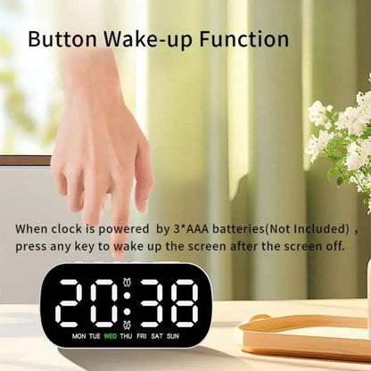 Digital Alarm Clock – USB Powered LED (different colours available) Habicare