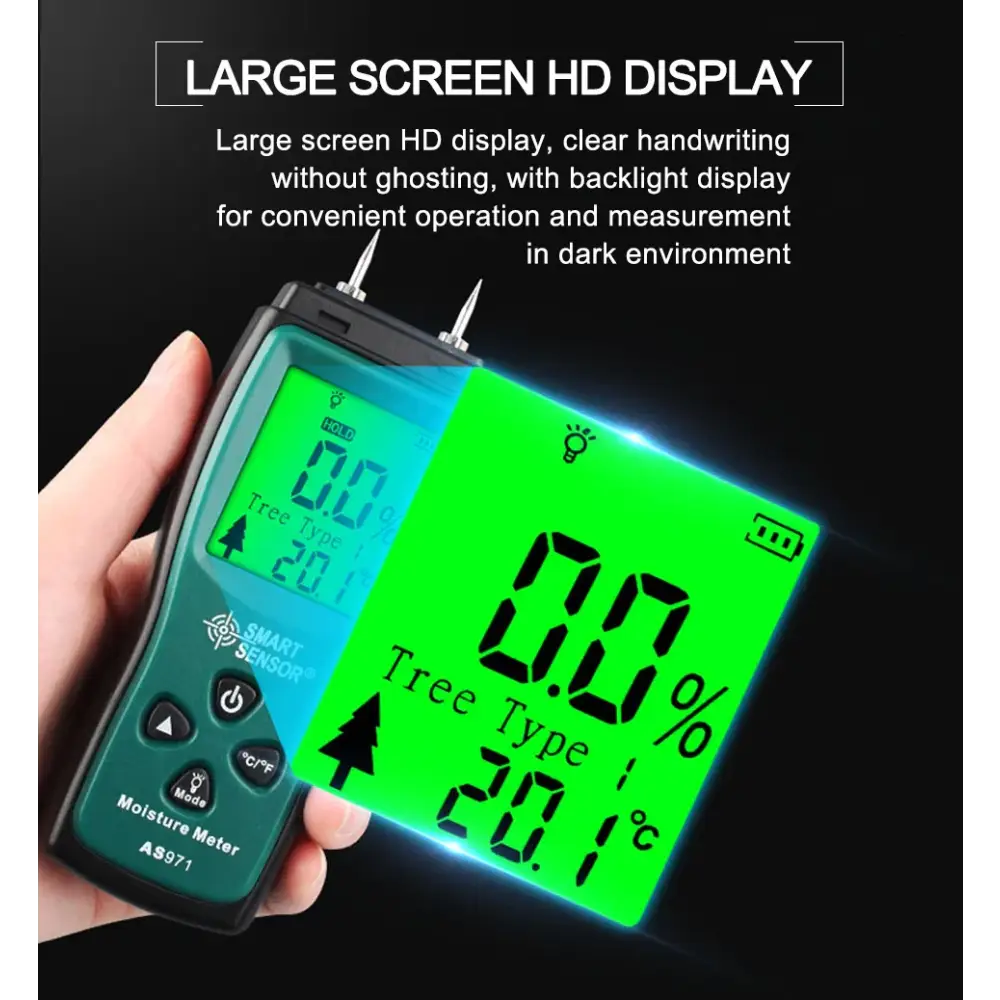 Digital Wood Moisture Meter (AS971) Habicare