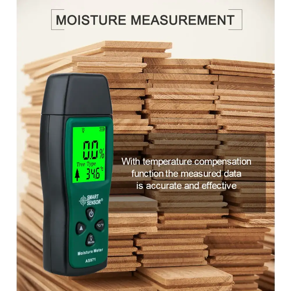 Digital Wood Moisture Meter (AS971) Habicare