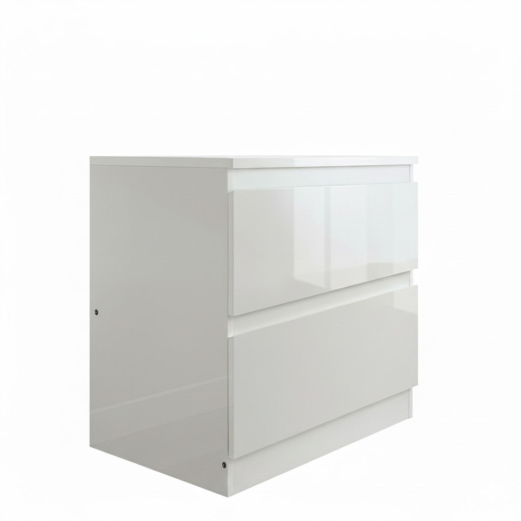 'Monaco' White Bedside Table sue-e furniture
