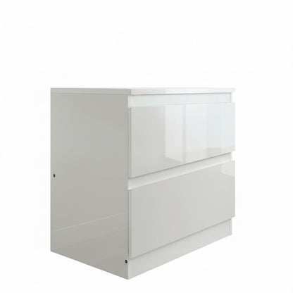 'Monaco' White Bedside Table sue-e furniture