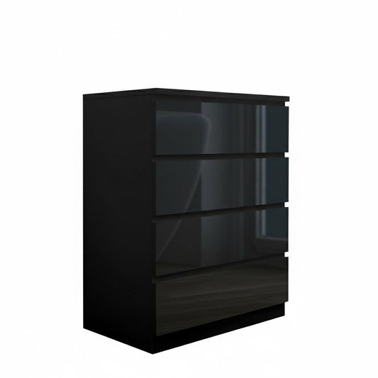 'Monaco' Black Chest of 4 drawers sue-e furniture