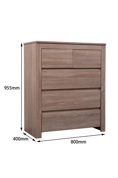 Byron Light Oak Tall Boy sue-e furniture