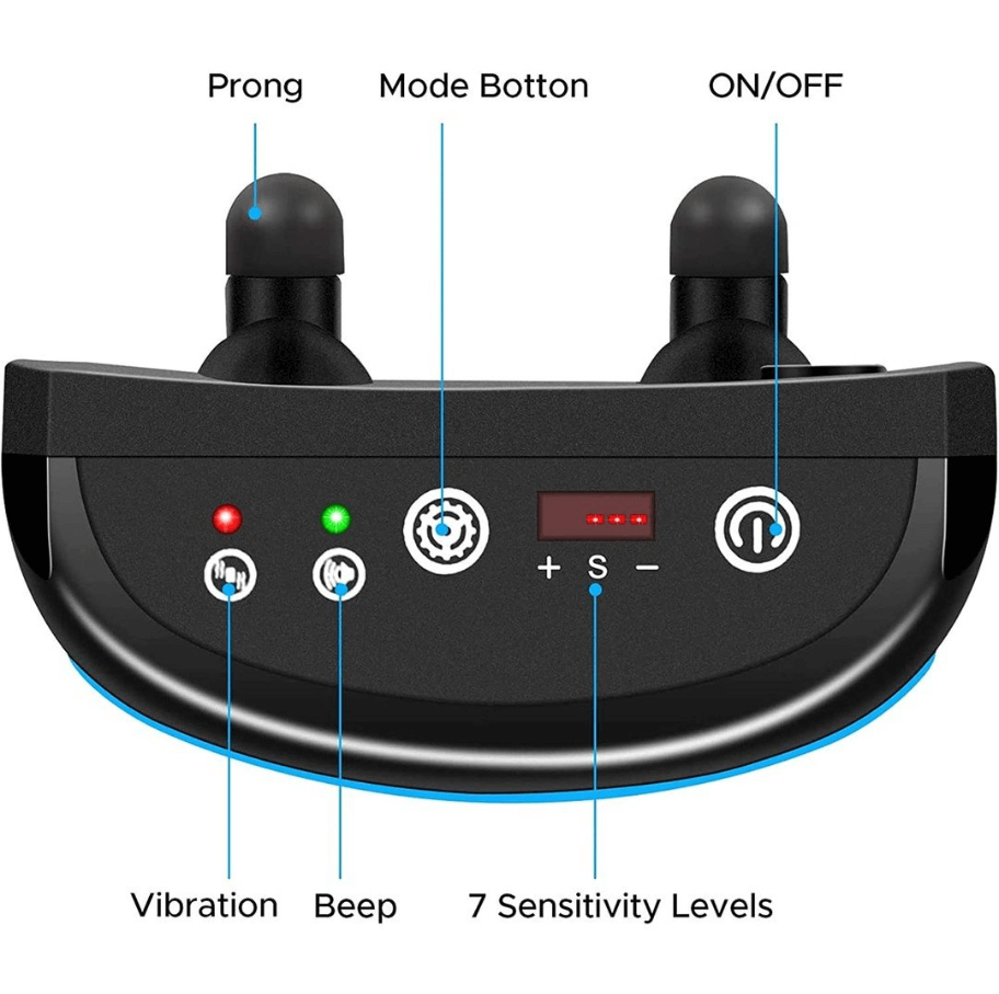 Dog Anti Barking Collar Beeping Chargeable Dog Training Device (Blue) - ShopHub