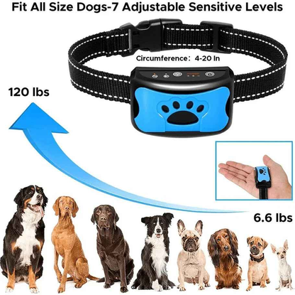Dog Anti Barking Collar Beeping Chargeable Dog Training Device