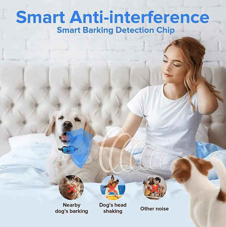 Dog Anti Barking Collar Beeping Chargeable Dog Training Device