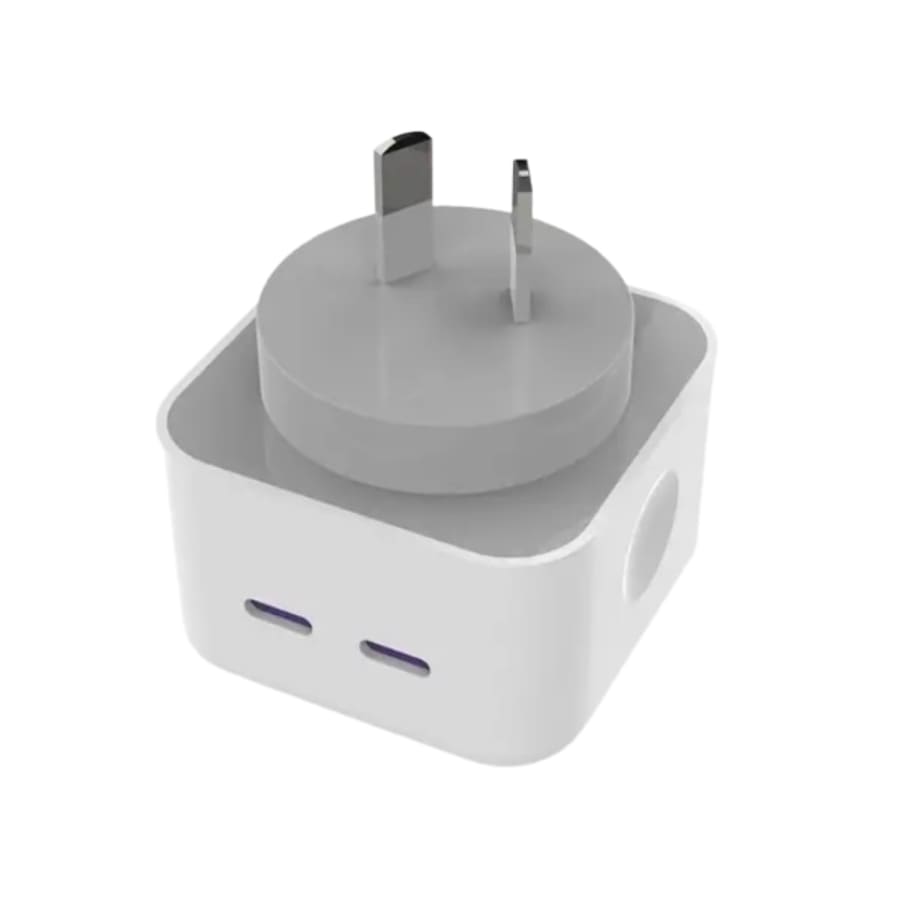 Double Type C Power Adapter Wall Plug for (NZ / AUS) 9eight5