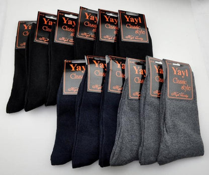 Business Socks (12 Pairs) Men's MIX COLOURS Dress Socks - SIZE7-10 dealonline.co.nz
