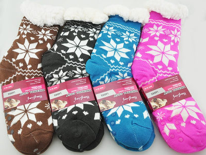 (4 Pairs) LADIES THERMAL COSY SOCKS 4.7 TOG RATING dealonline.co.nz