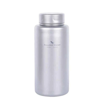 Titanium Outdoor Water Bottle - 1000ml/1L Lightweight Camping Flask | Leak-Proof Hiking Bottle