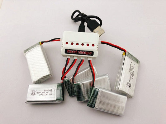 6 in 1 3.7V USB Charger for Drone dealonline.co.nz