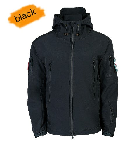 Men's Tactical Softshell Jacket — Waterproof Windproof Fleece Lined | Outdoor & Hiking - ShopHub