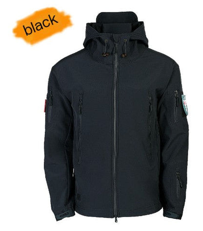 Men's Tactical Softshell Jacket — Waterproof Windproof Fleece Lined | Outdoor & Hiking - ShopHub