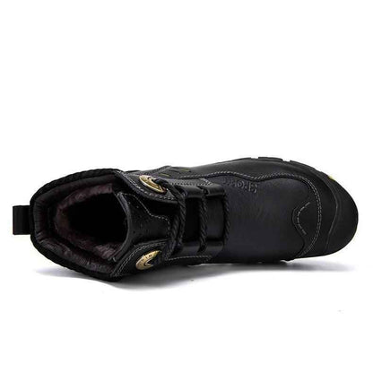 Leather High-top Shoes
