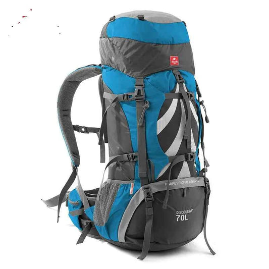 70L Waterproof Hiking Backpack - Large Capacity Outdoor Rucksack with Rain Cover | Mountaineering Pack