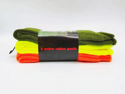 (12 Pairs) High Visible Safety Work Socks Cushioned Socks dealonline.co.nz