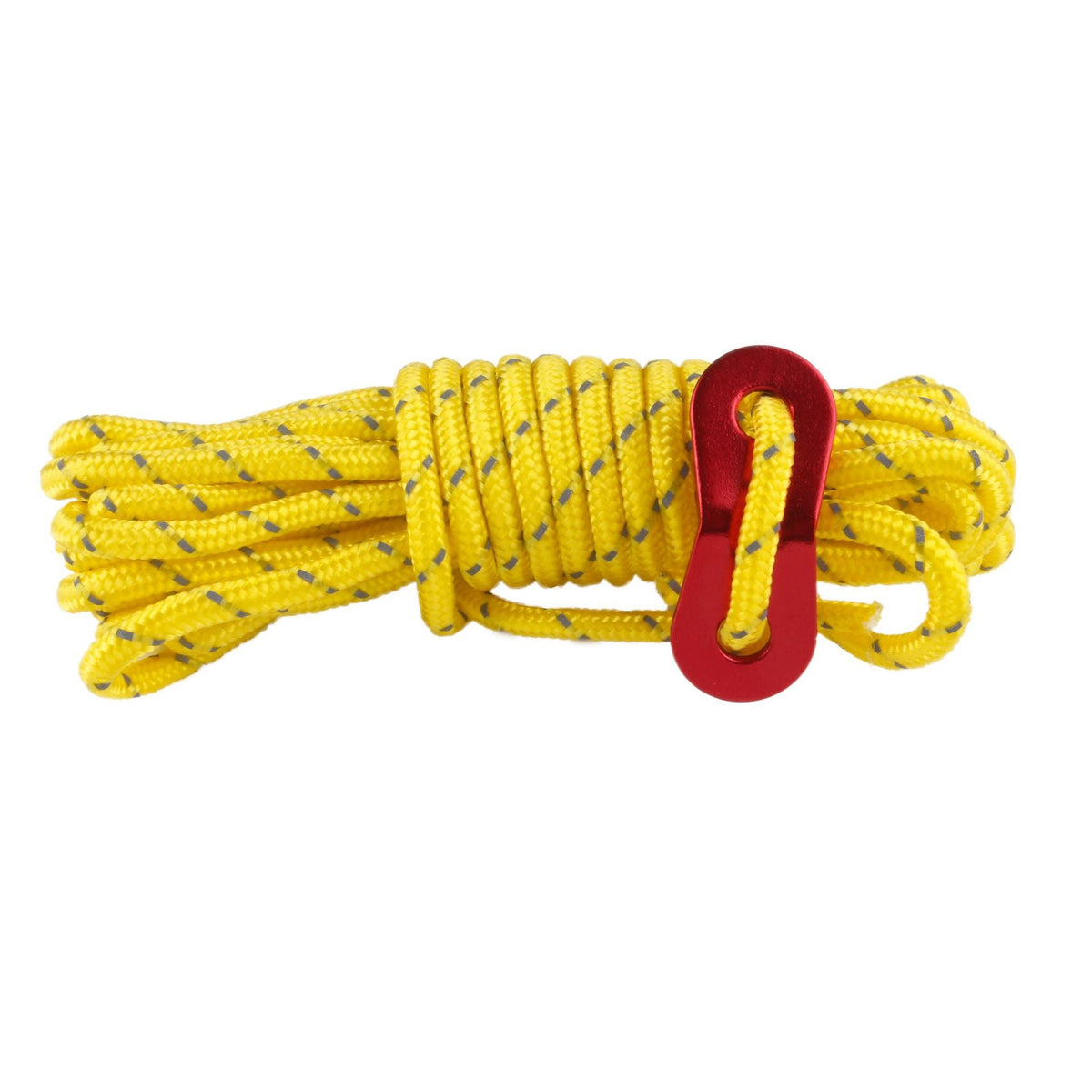 ECOTREK tent rope roller, 4m reflective camping rope, outdoor accessories with reflective strip for secure tent setup.