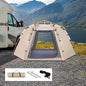 ECOTREK hexagonal camping tent for 2-3 persons, quick setup, lightweight outdoor tent with durable fabric and easy assembly.