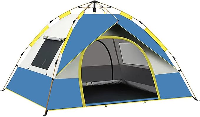 Green ECOTREK pop-up camping tent, lightweight and easy to set up, ideal for quick outdoor shelter.