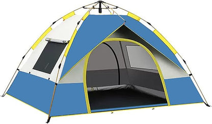 Green ECOTREK pop-up camping tent, lightweight and easy to set up, ideal for quick outdoor shelter.