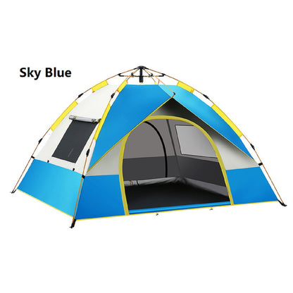 Green ECOTREK pop-up camping tent, lightweight and easy to set up, ideal for outdoor camping adventures.