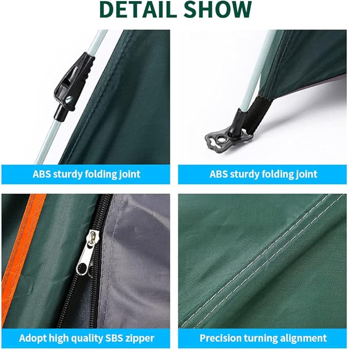 ECOTREK automatic pop-up camping tent set up outdoors, lightweight and easy to assemble for camping adventures.