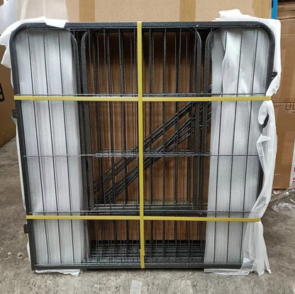 Pet Fence 8 Panels 80 x 80cm Dog Playpen Pet Enclosure SILVER MIX dealonline.co.nz