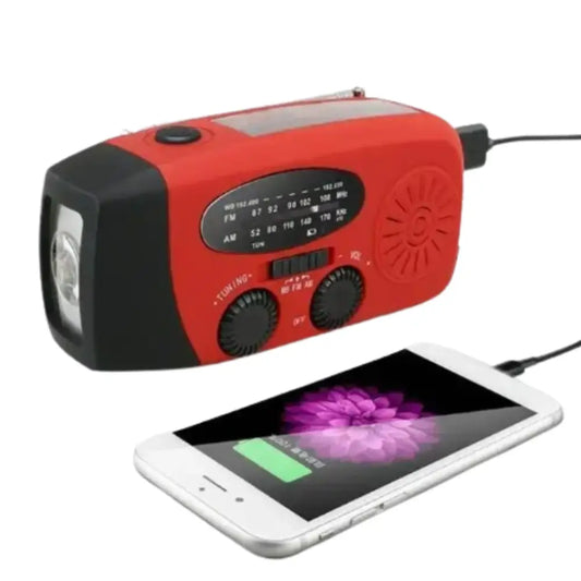 Emergency Solar Hand Crank Radio with Flashlight & Power Bank Habicare