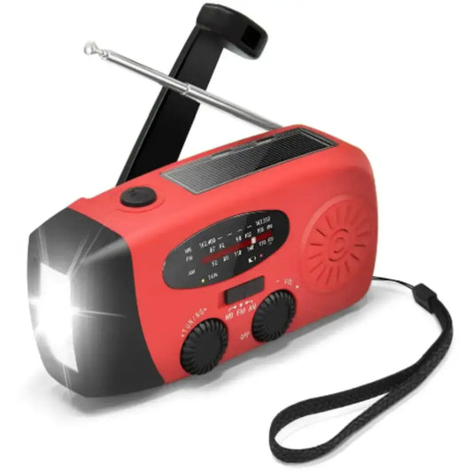 Emergency Solar Hand Crank Radio with Flashlight & Power Bank Habicare