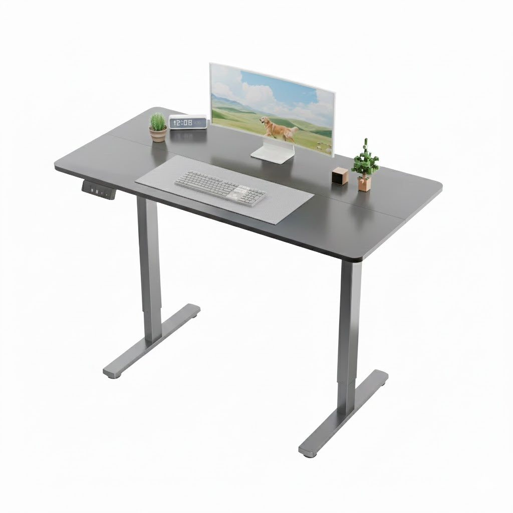 Electra Ergo Single Motor Sit Stand Desk Black 1.4m sue-e furniture